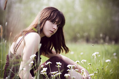 Girl in field (spring)
