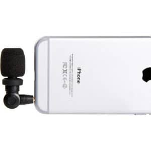 Saramonic SmartMic connected to an iPhone