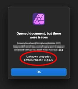 How Well Does Affinity Handle Adobe PSD files? 2 Affinity Photo 2 gradientFill